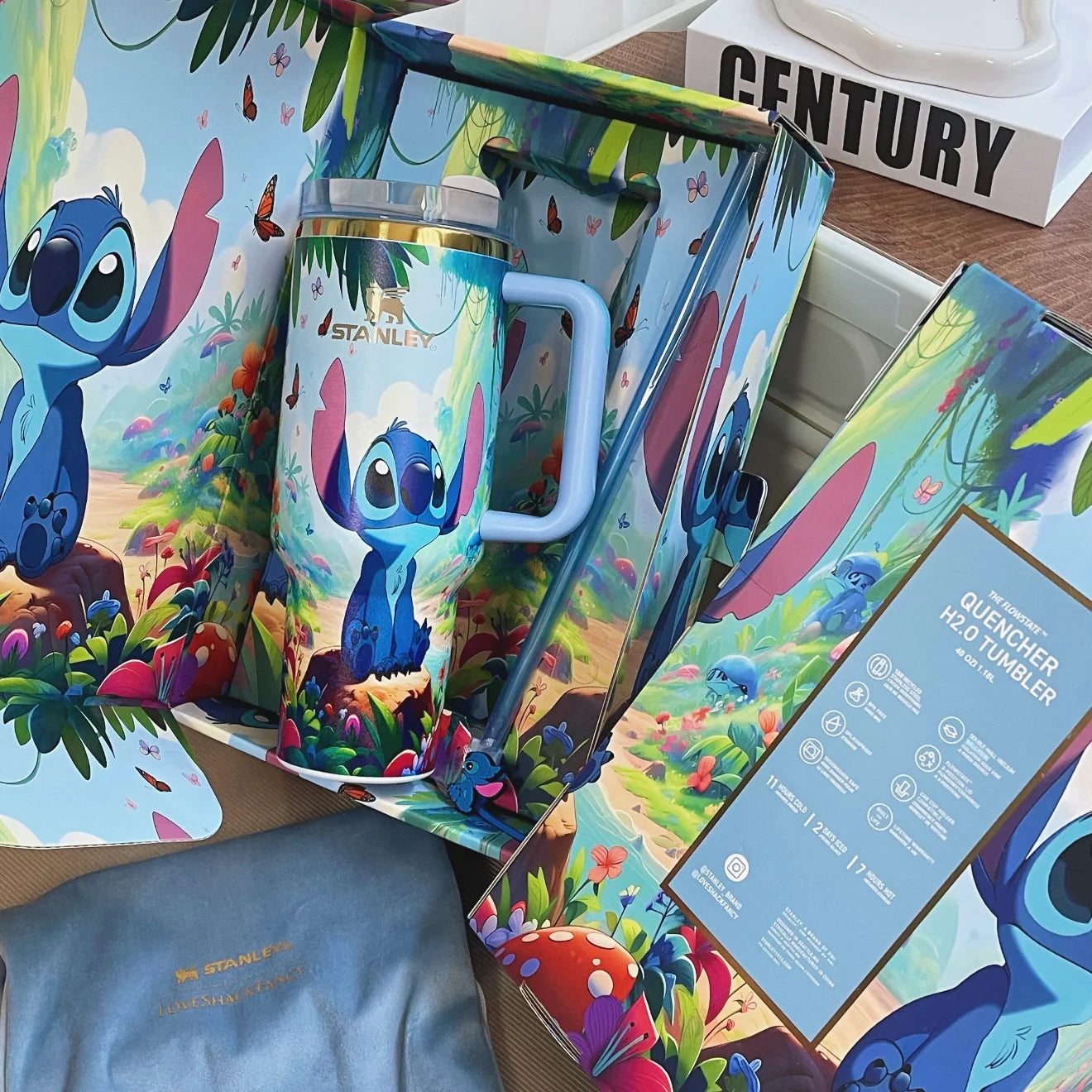 Stitch Limited Edition In-Car Insulated Cup 40 OZ with Premium Gift Box🔥🔥Free shipping by✈️✈️