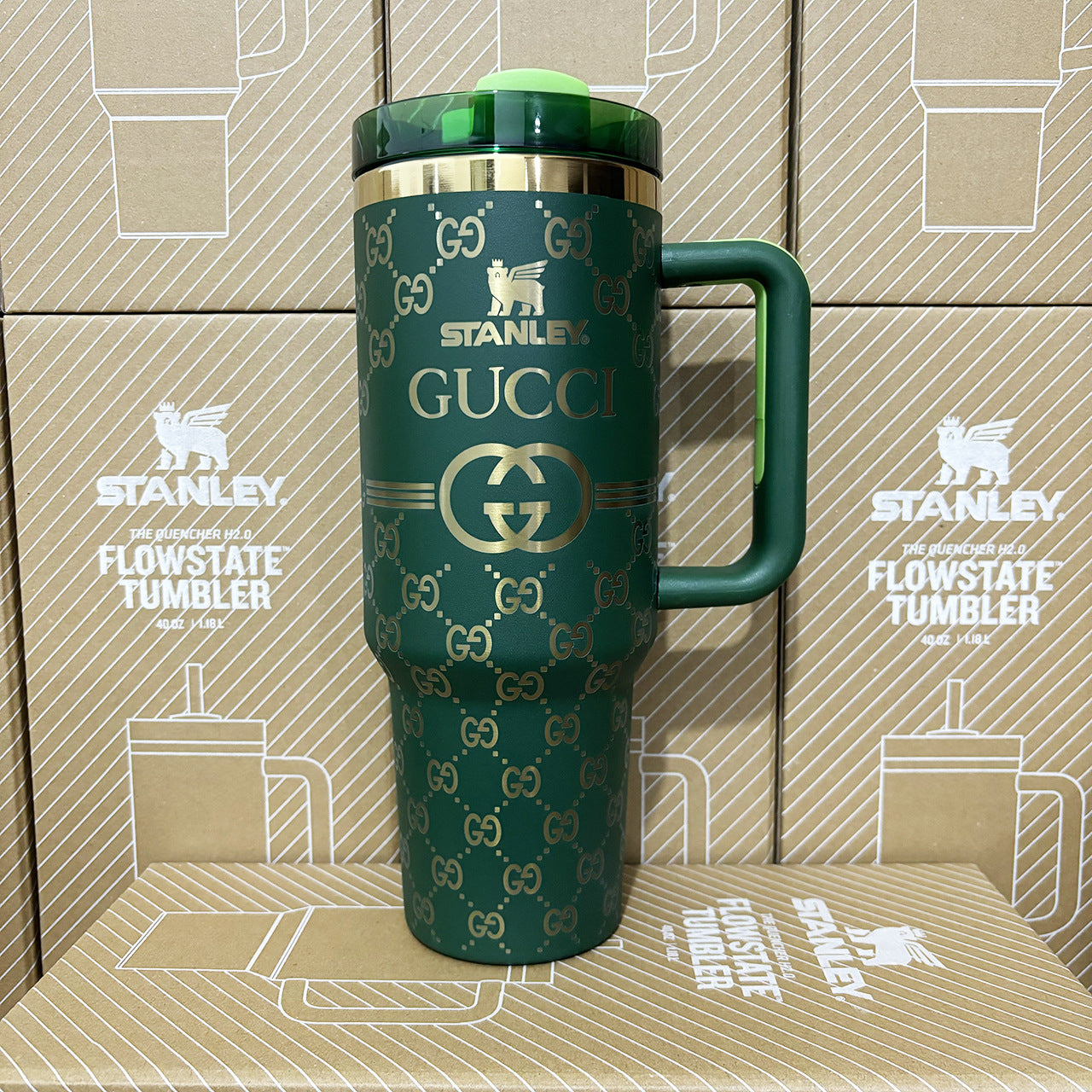 Designer Holographic 40 OZ In-Car insulated Cup(GG Design2)Free shipping by✈️✈️