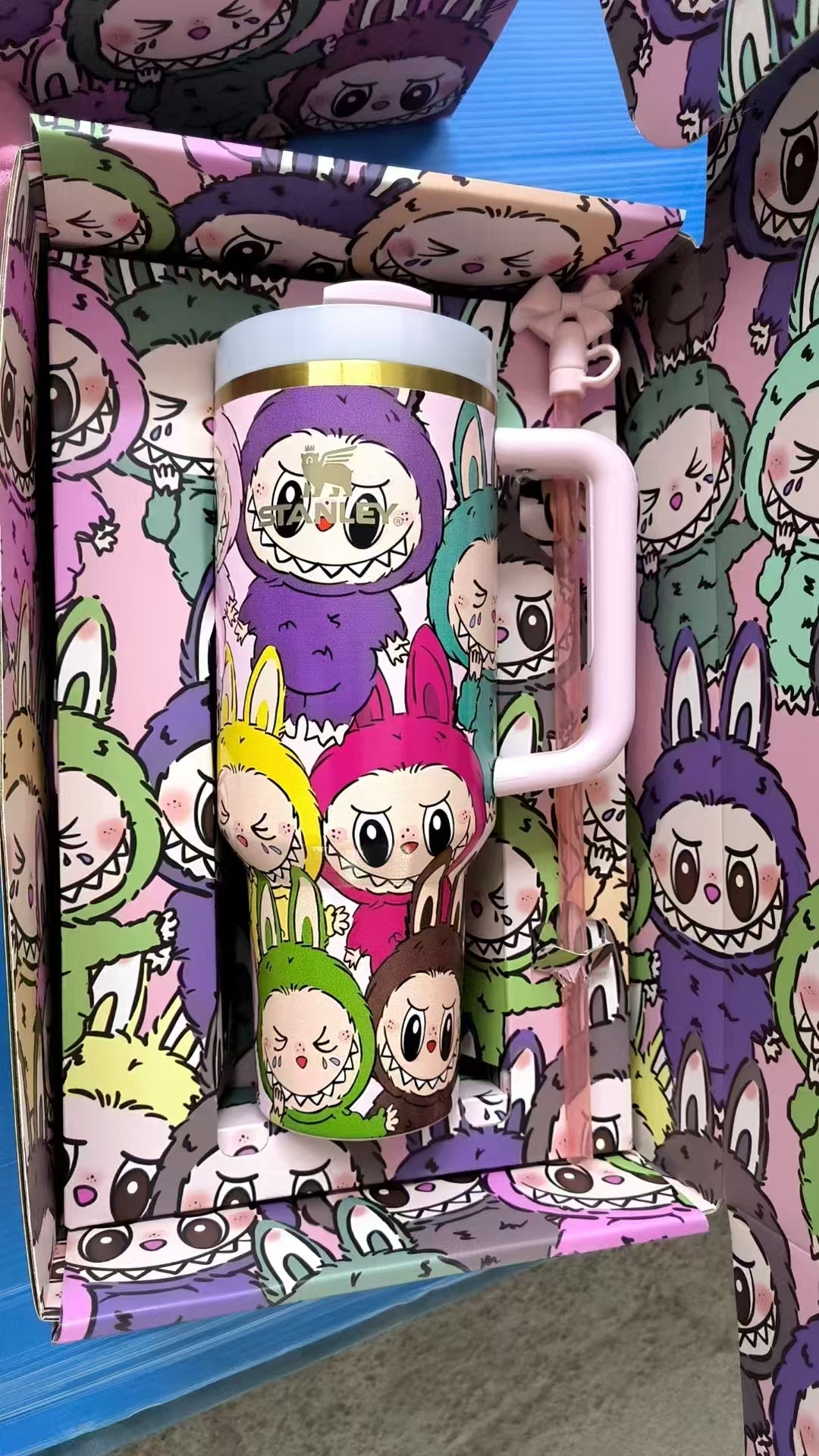 Labubu Limited Edition Insulated Cup 40 OZ with Colorful Premium Gift Box(Free shipping by✈️✈️)
