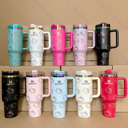 40oz Hello Kitty Stainless Steel Vacuum Insulated Tumbler Free shipping by✈️✈️