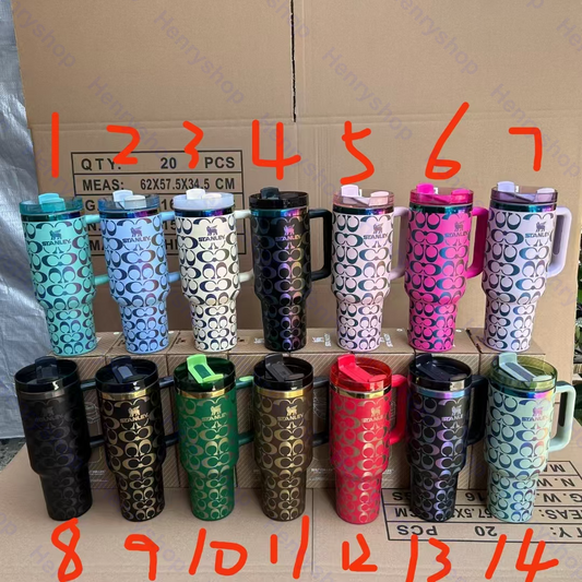 Designer Holographic In-Car Insulated Cup 40OZ🔥 Free shipping by ✈️