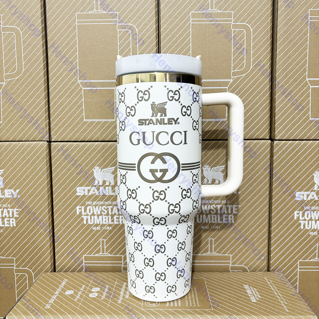 Designer Holographic 40 OZ In-Car insulated Cup(GG Design2)Free shipping by✈️✈️