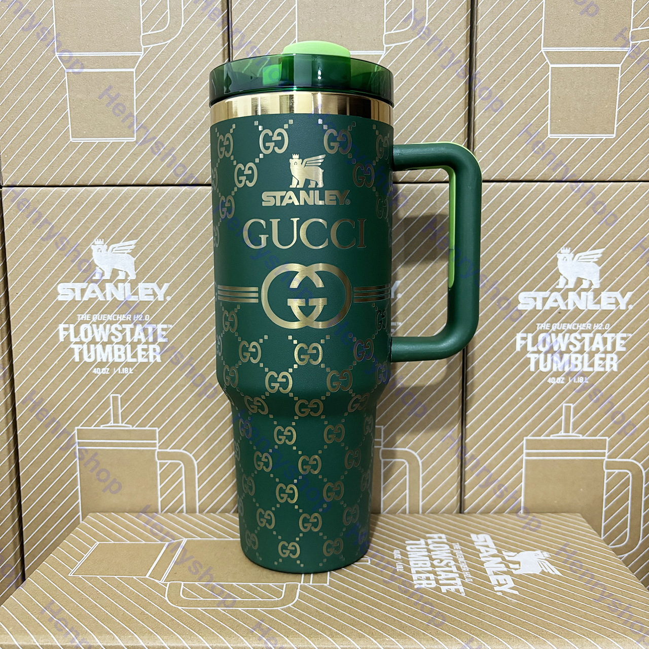 Designer Holographic 40 OZ In-Car insulated Cup(GG Design2)Free shipping by✈️✈️