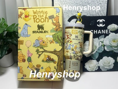 Winnie the pooh Limited Edition In-Car Insulated Cup 40 OZ with Premium Gift Box(include straw and topper) Free shipping by✈️✈️