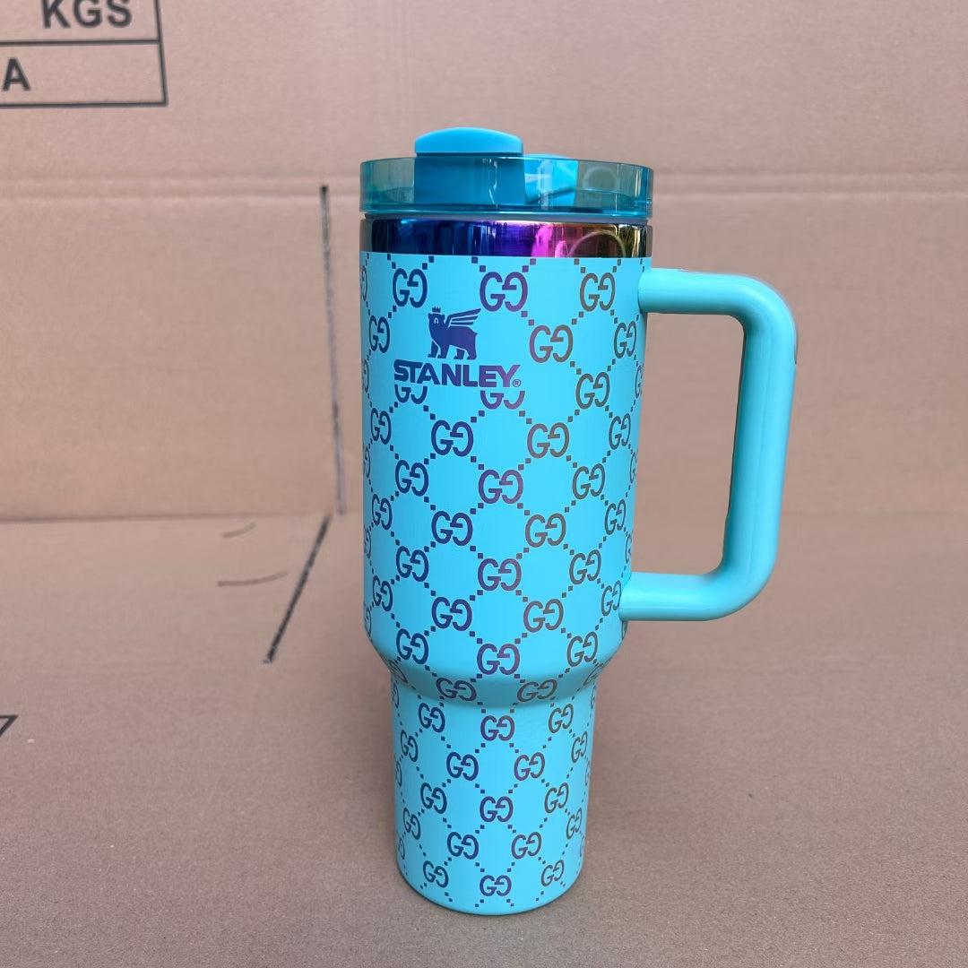 Designer Holographic 40 OZ In-Car insulated Cup(GG Design)Free shipping by✈️✈️