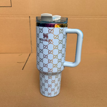 Designer Holographic 40 OZ In-Car insulated Cup(GG Design)Free shipping by✈️✈️