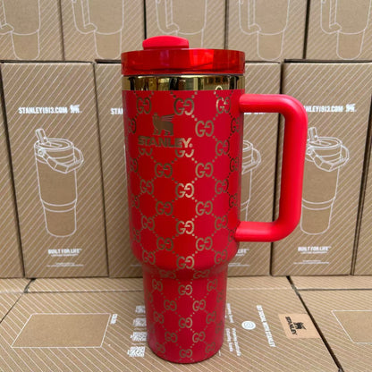 Designer Holographic 40 OZ In-Car insulated Cup(GG Design)Free shipping by✈️✈️