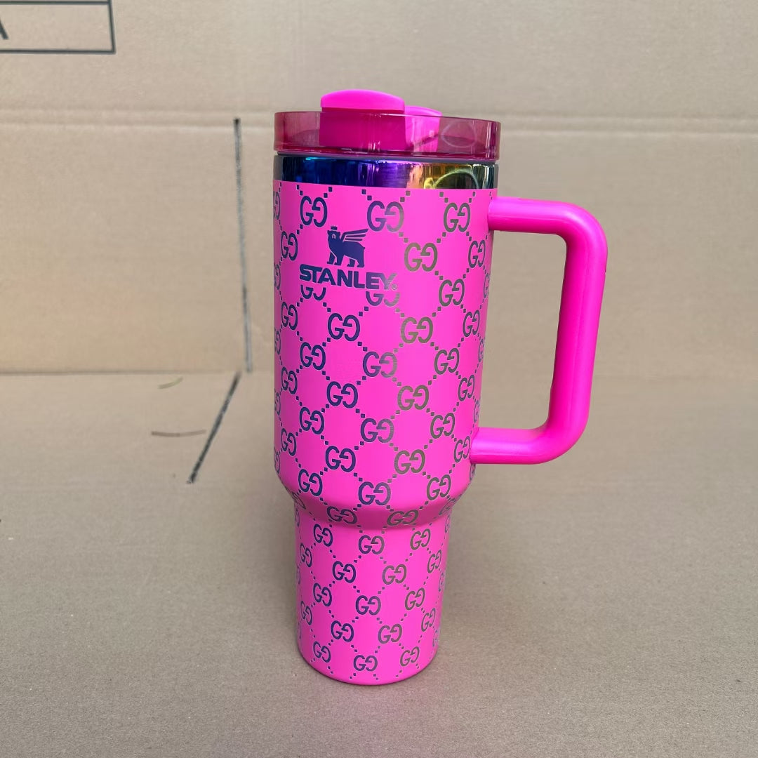 Designer Holographic 40 OZ In-Car insulated Cup(GG Design)Free shipping by✈️✈️