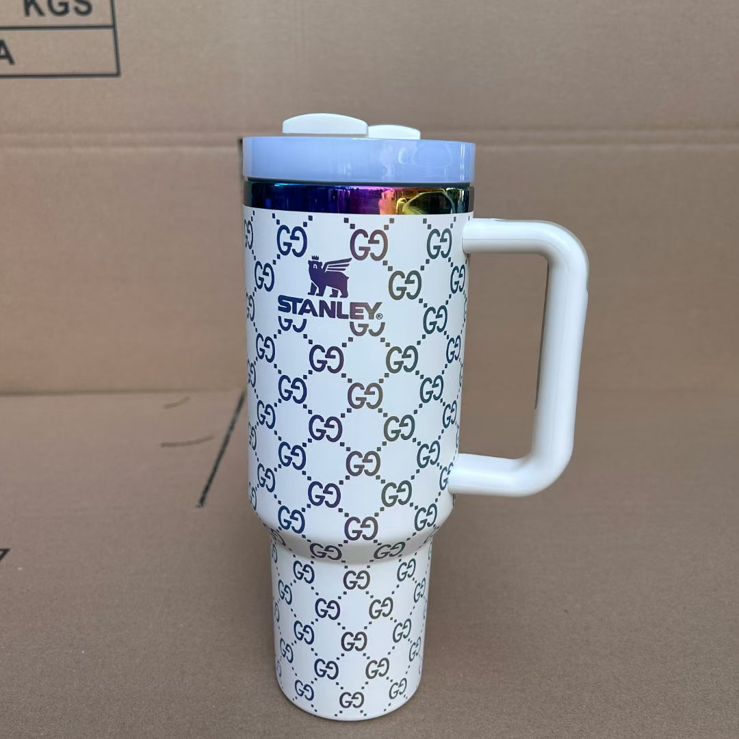 Designer Holographic 40 OZ In-Car insulated Cup(GG Design)Free shipping by✈️✈️