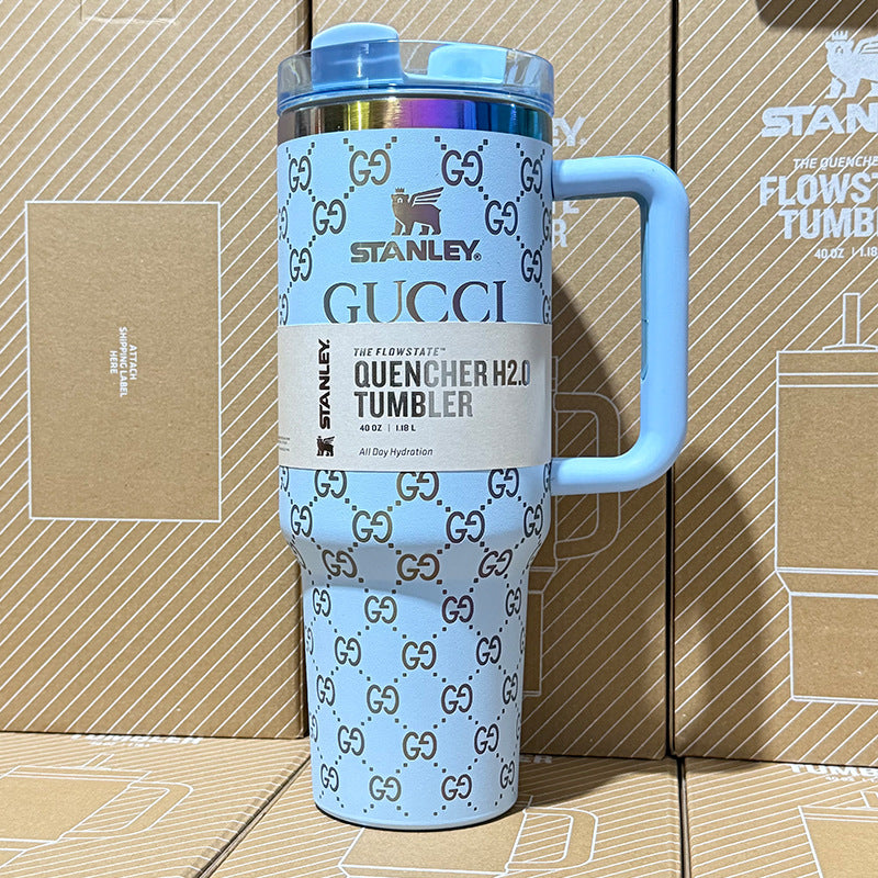 Designer Holographic 40 OZ In-Car insulated Cup(GG Design2)