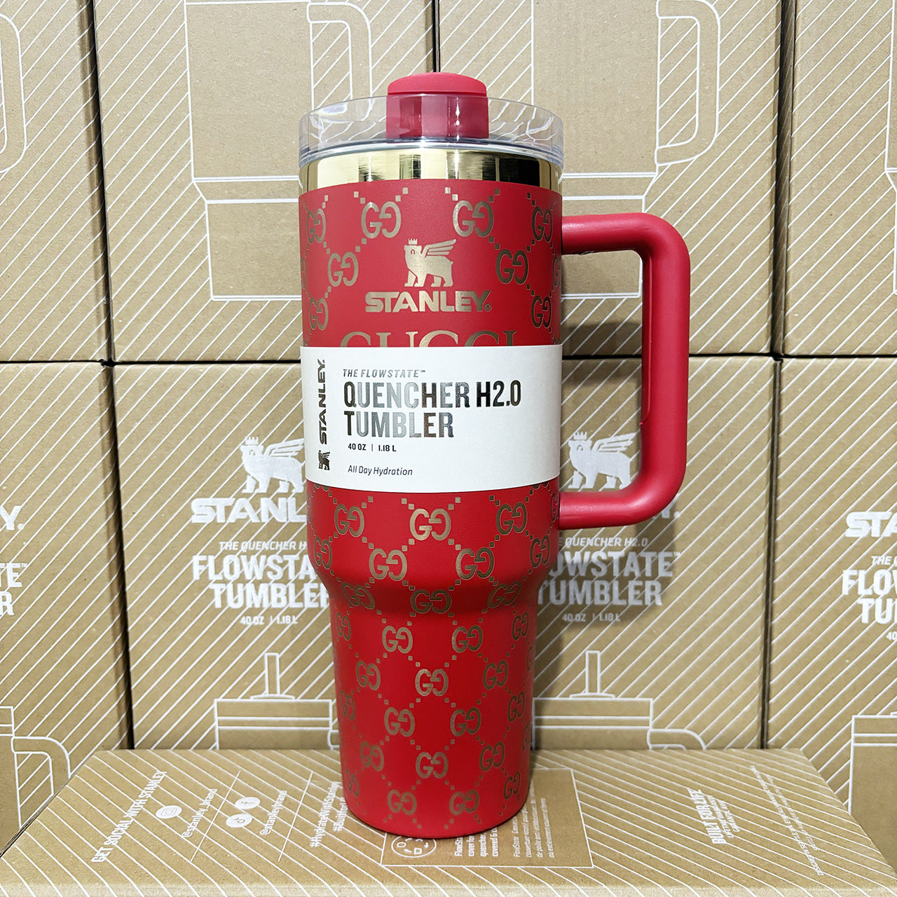 Designer Holographic 40 OZ In-Car insulated Cup(GG Design2)Free shipping by✈️✈️