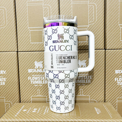Designer Holographic 40 OZ In-Car insulated Cup(GG Design2)Free shipping by✈️✈️
