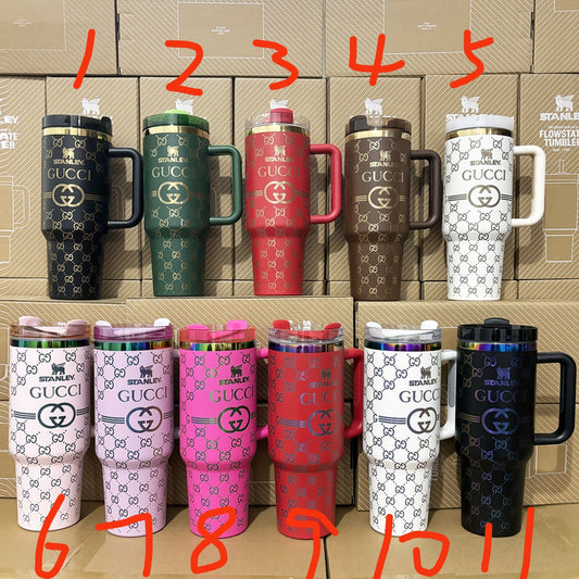Designer Holographic 40 OZ In-Car insulated Cup(GG Design2)Free shipping by✈️✈️