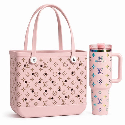 Designer Carry Tote Bag, Reusable Washable Bag for Vacation, Shopping & Daily Use