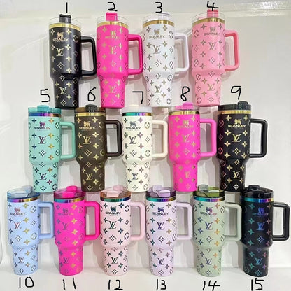 Designer Holographic In-Car Insulated Cup 40OZ Free shipping by✈️✈️✈️