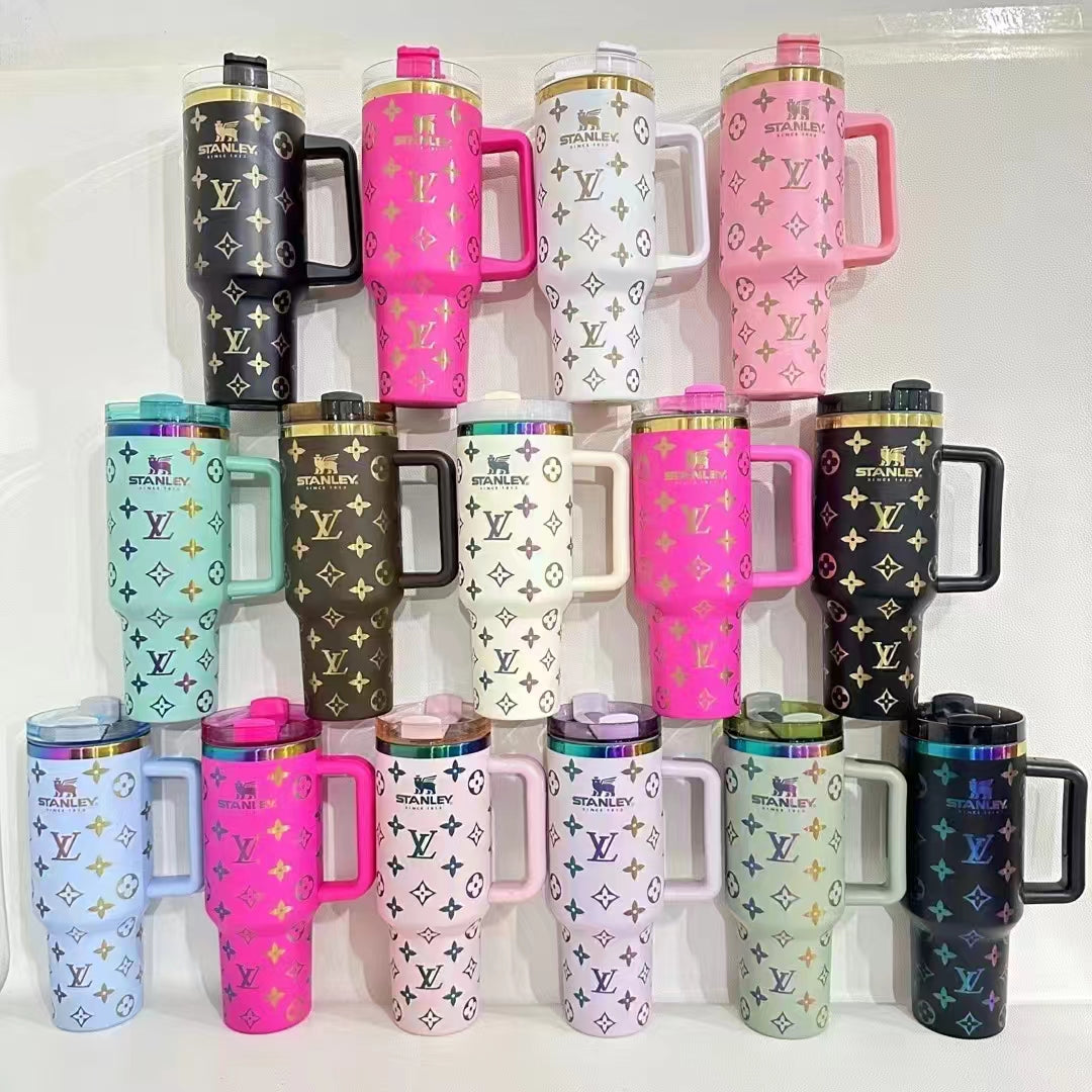 Designer Holographic In-Car Insulated Cup 40OZ Free shipping by✈️✈️✈️