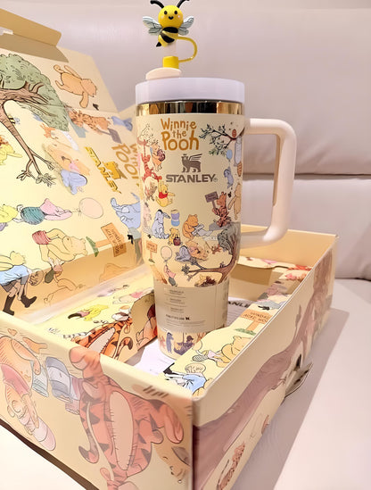 Winnie the pooh Limited Edition In-Car Insulated Cup 40 OZ with Premium Gift Box(include straw and topper) Free shipping by✈️✈️